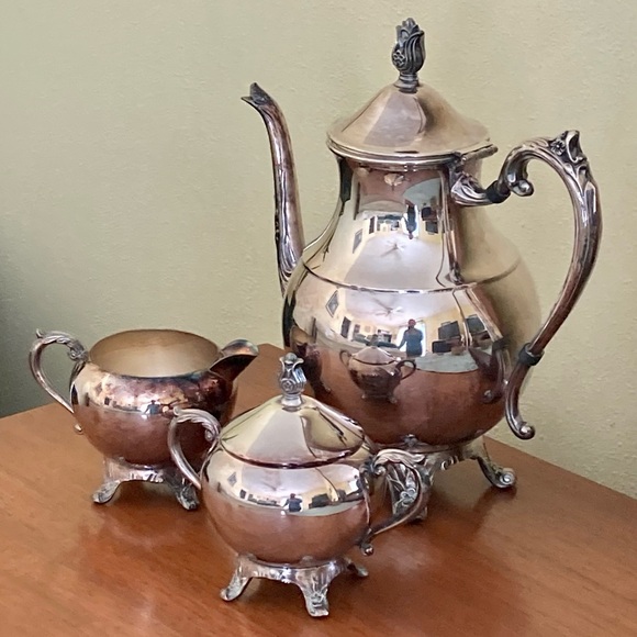 Antique FB Roger’s Tea Set & Serving Tray (4 pieces) - Picture 2 of 12